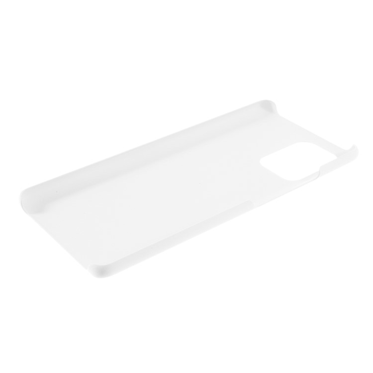 Rubberized Hard PC Case for Samsung Galaxy A91 / S10 Lite - White-5