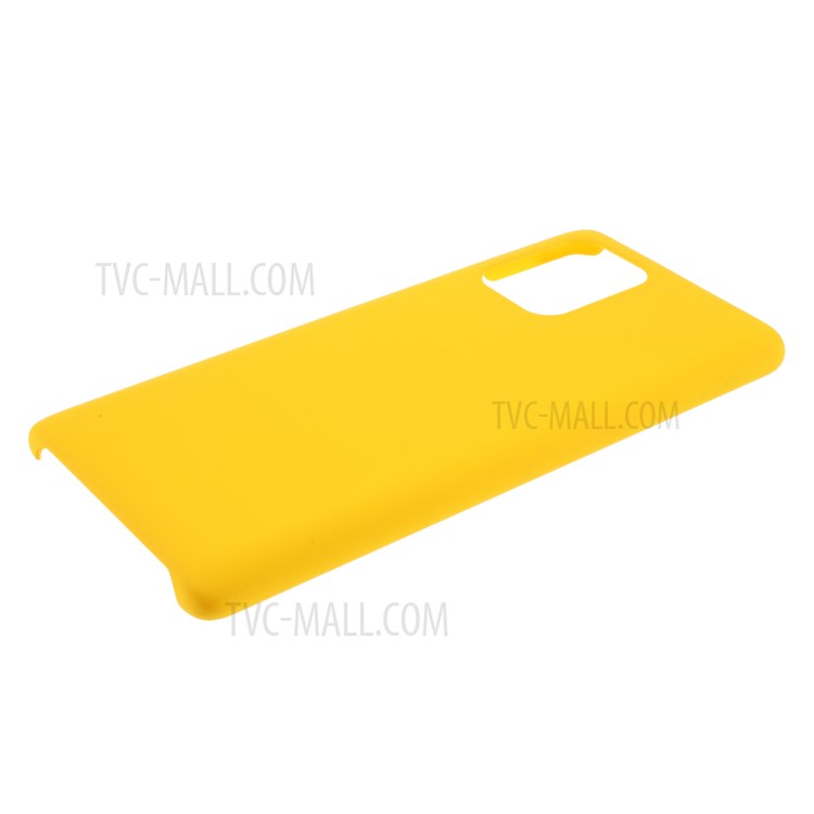 Rubberized Hard PC Case for Samsung Galaxy A91 / S10 Lite - Yellow-4