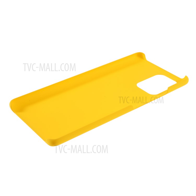 Rubberized Hard PC Case for Samsung Galaxy A91 / S10 Lite - Yellow-5