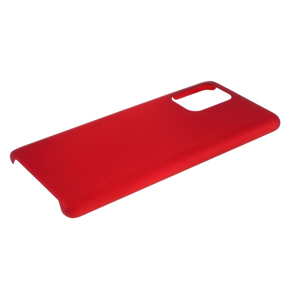 Rubberized Hard PC Case for Samsung Galaxy A91 / S10 Lite - Red-4