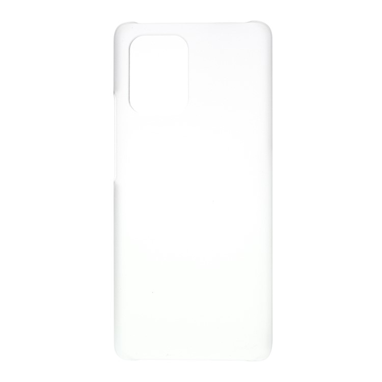 Rubberized Hard PC Case for Samsung Galaxy A91 / S10 Lite - Transparent-1