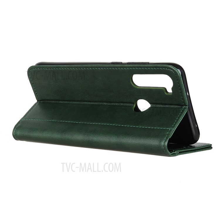 Wallet Leather Stand Case for Samsung Galaxy A21 - Green-10