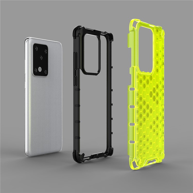 Assorbitore di Shock a Nido D'acqua TPU + PC Covering Per Samsung Galaxy S20 Ultra - Verde-2