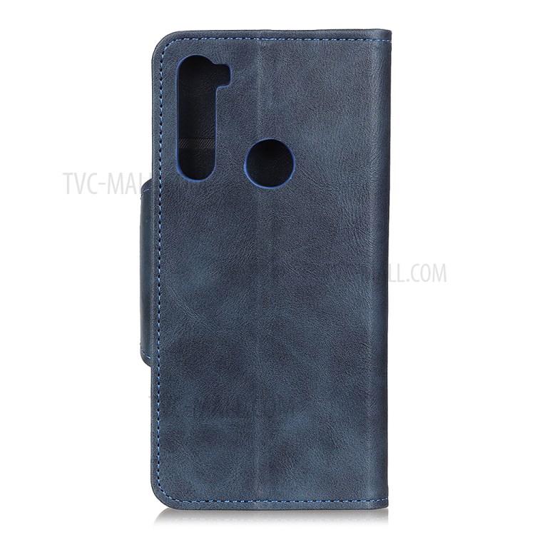 PU Leather Wallet Stand Mobile Phone Cover for Samsung Galaxy A21 - Blue-10