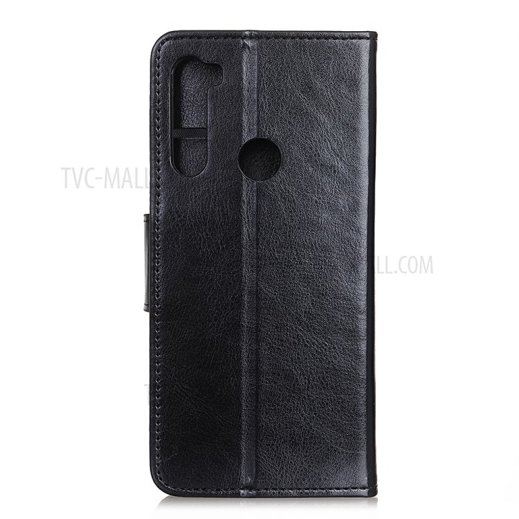 Crazy Horse Wallet Leather Stand Case for Samsung Galaxy A21 - Black-8