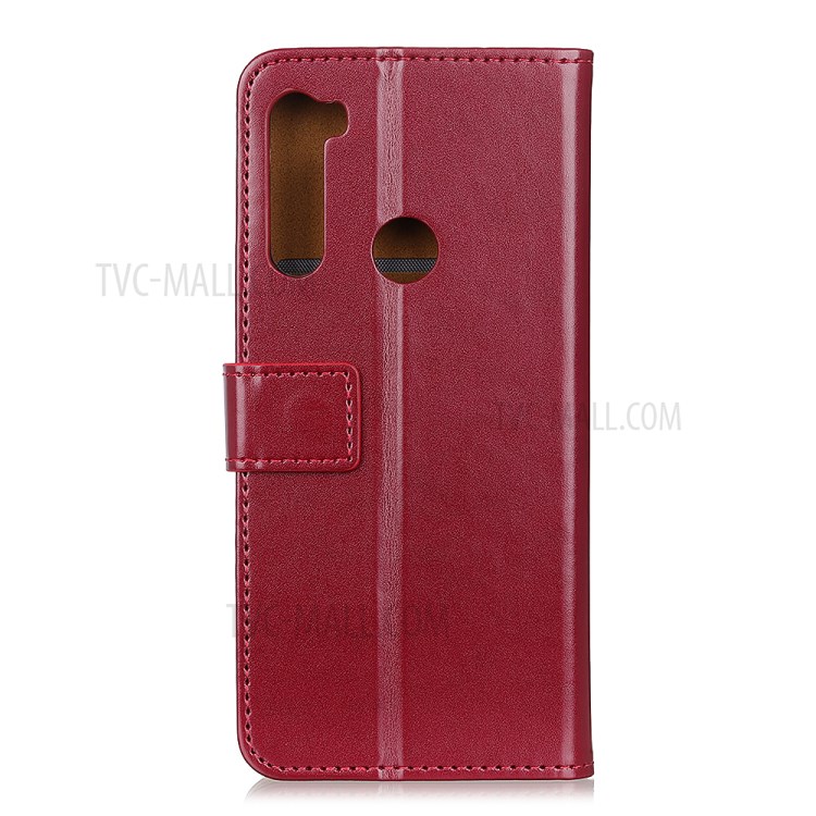 Wallet Leather Stand Case for Samsung Galaxy A21 - Red-5