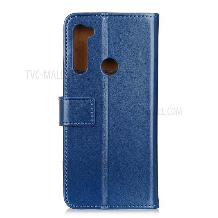 Wallet Leather Stand Case for Samsung Galaxy A21 - Blue-5