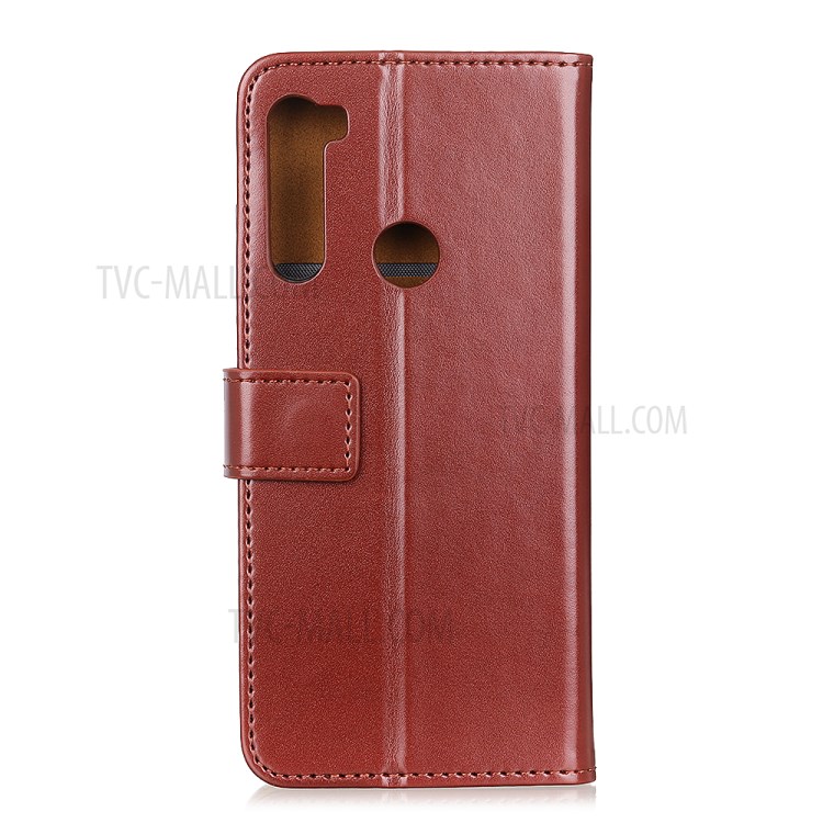 Wallet Leather Stand Case for Samsung Galaxy A21 - Brown-5