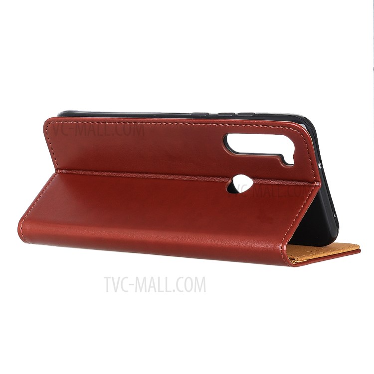 Wallet Leather Stand Case for Samsung Galaxy A21 - Brown-6