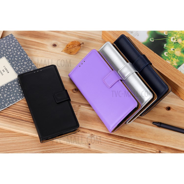 Wallet Leather Stand Case for Samsung Galaxy A21 - Black-13