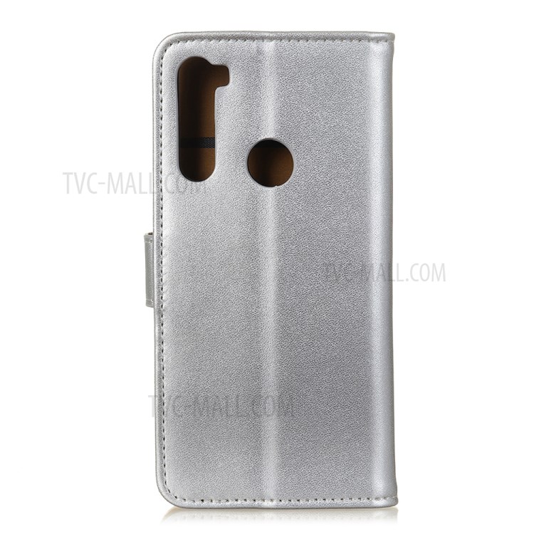 Wallet Leather Stand Case for Samsung Galaxy A21 - Silver-9