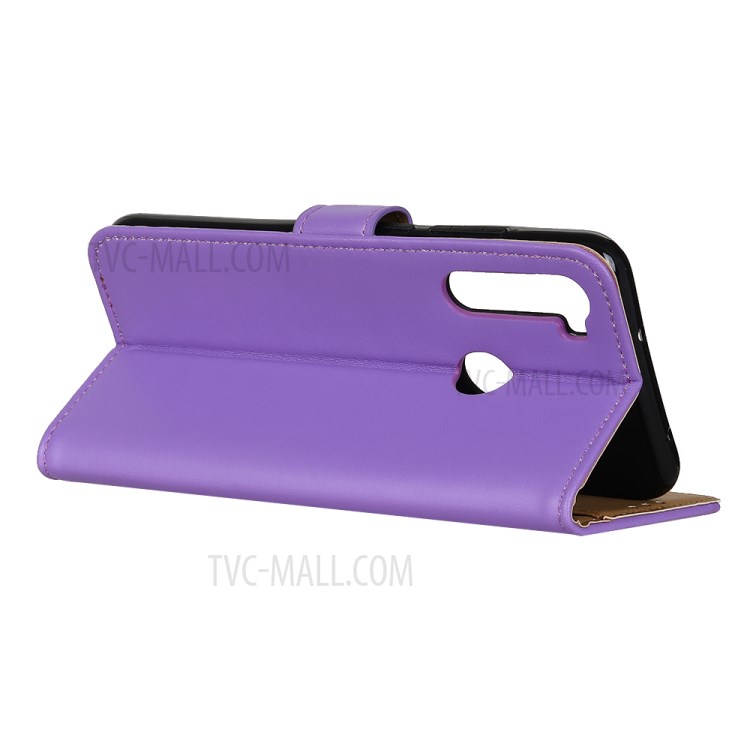 Wallet Leather Stand Case for Samsung Galaxy A21 - Purple-8