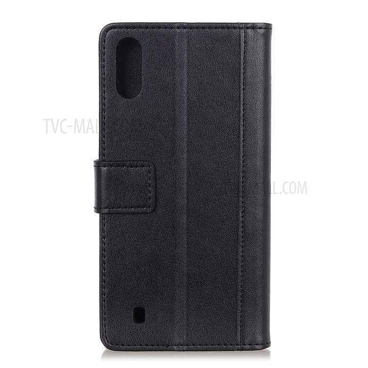 Leather Stand Case with Card Slots for Samsung Galaxy A01 - Black-10