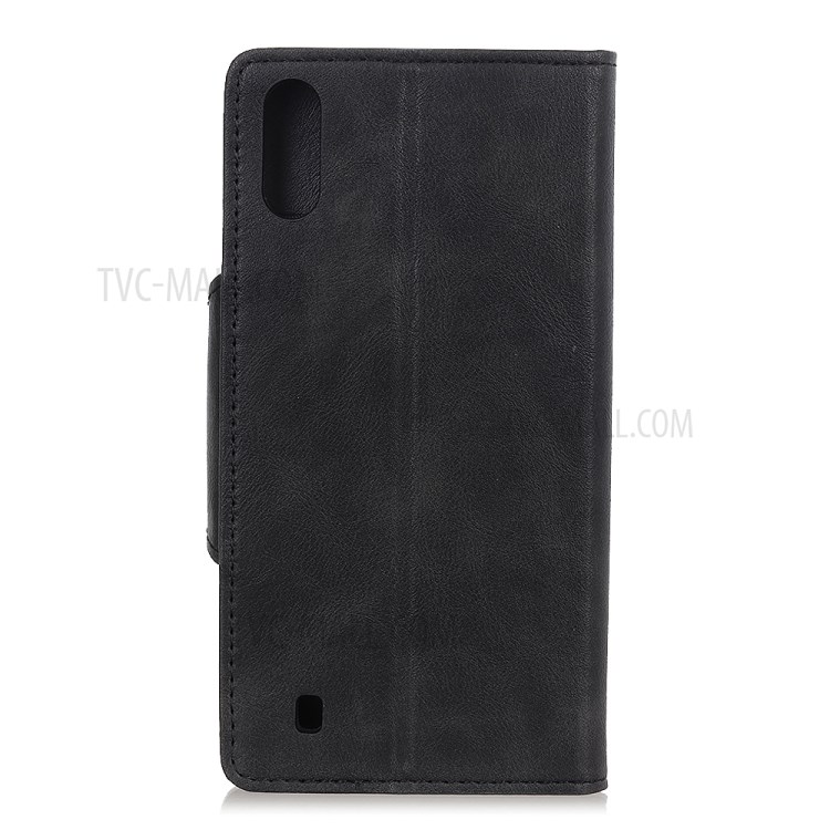 PU Leather Wallet Stand Protector Cover for Samsung Galaxy A01 - Black-10