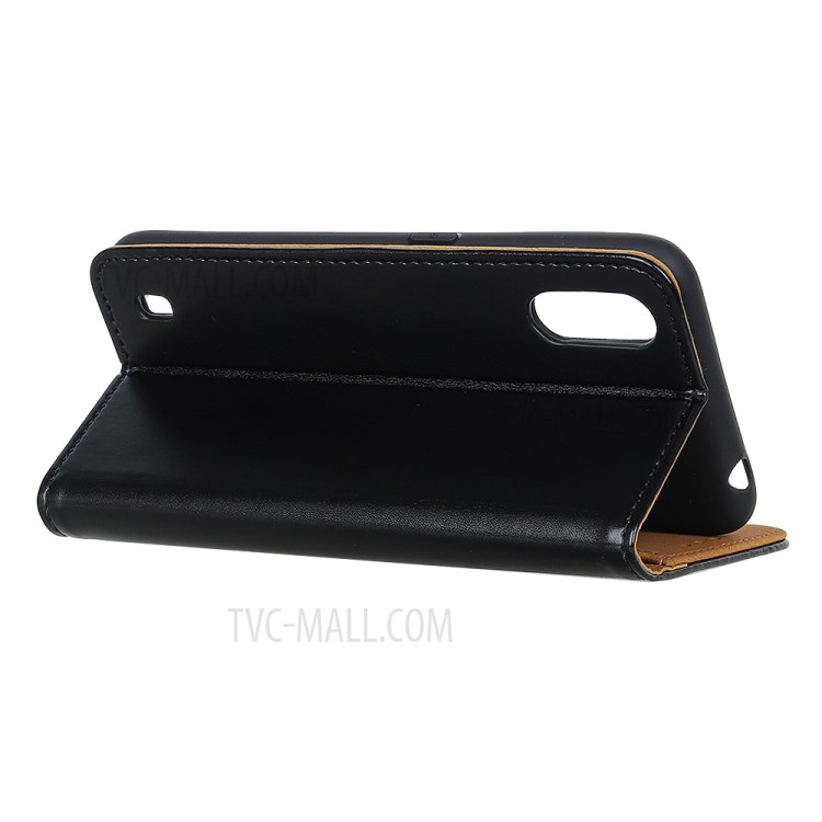 Wallet Leather Stand Case for Samsung Galaxy A01 - Black-6