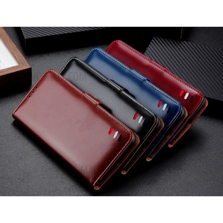 Wallet Leather Stand Case for Samsung Galaxy A01 - Black-8