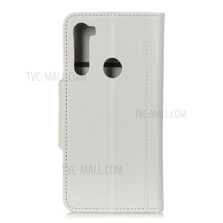 Cowhide Texture PU Leather Wallet Phone Cover for Samsung Galaxy A21 - White-10