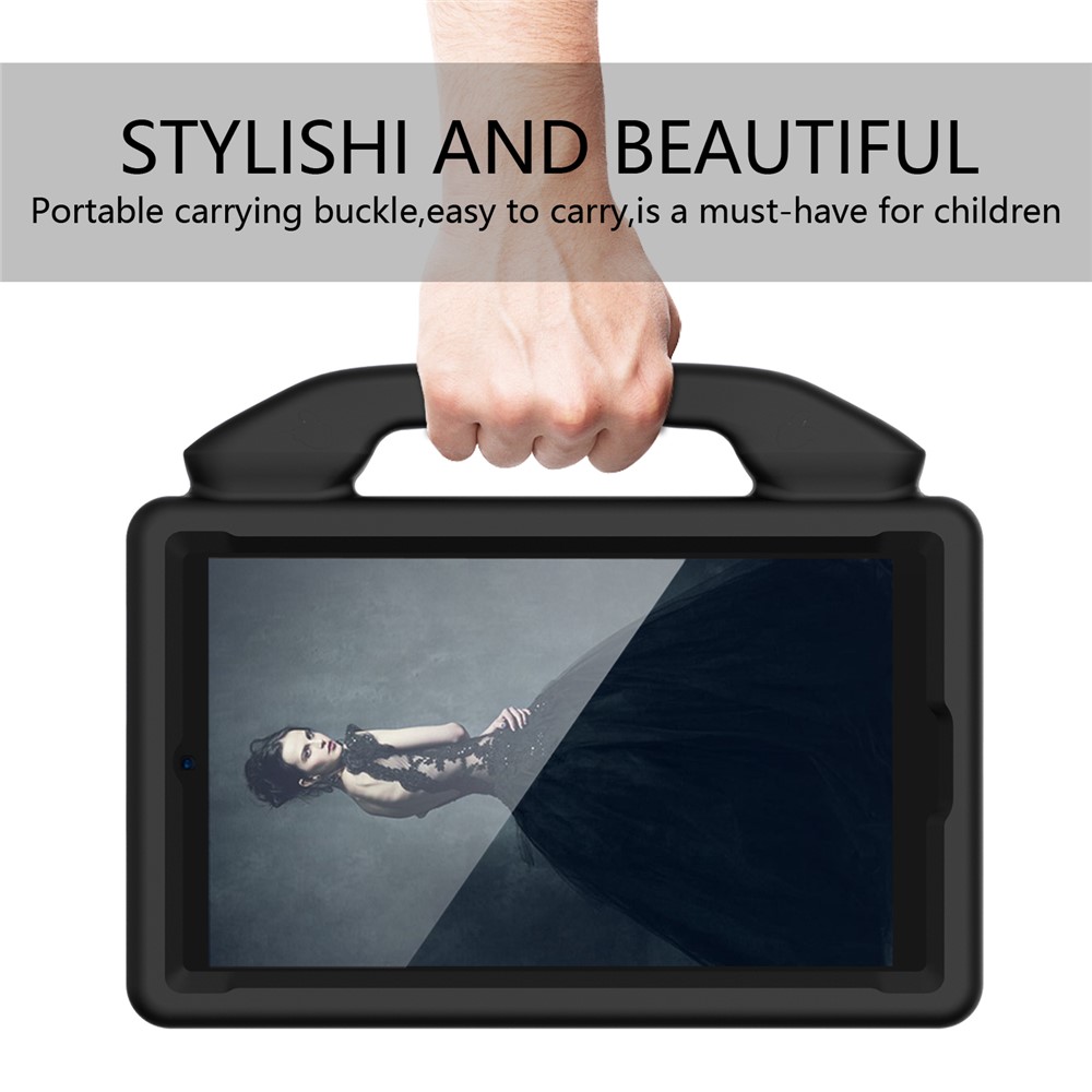 Shockproof Thumb Kickstand EVA Protective Case for Samsung Galaxy Tab A 8.0 Wi-Fi (2019) SM-T290/T295 - Black-2