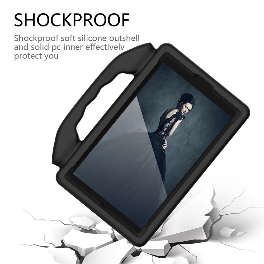 Schocksicherer Daumenkickstand EVA -schutzhülle Für Samsung Galaxy Tab A 8.0 (2019) T290 T295 / Tab A7 Lite 8.7-zoll T220 T225 - Schwarz