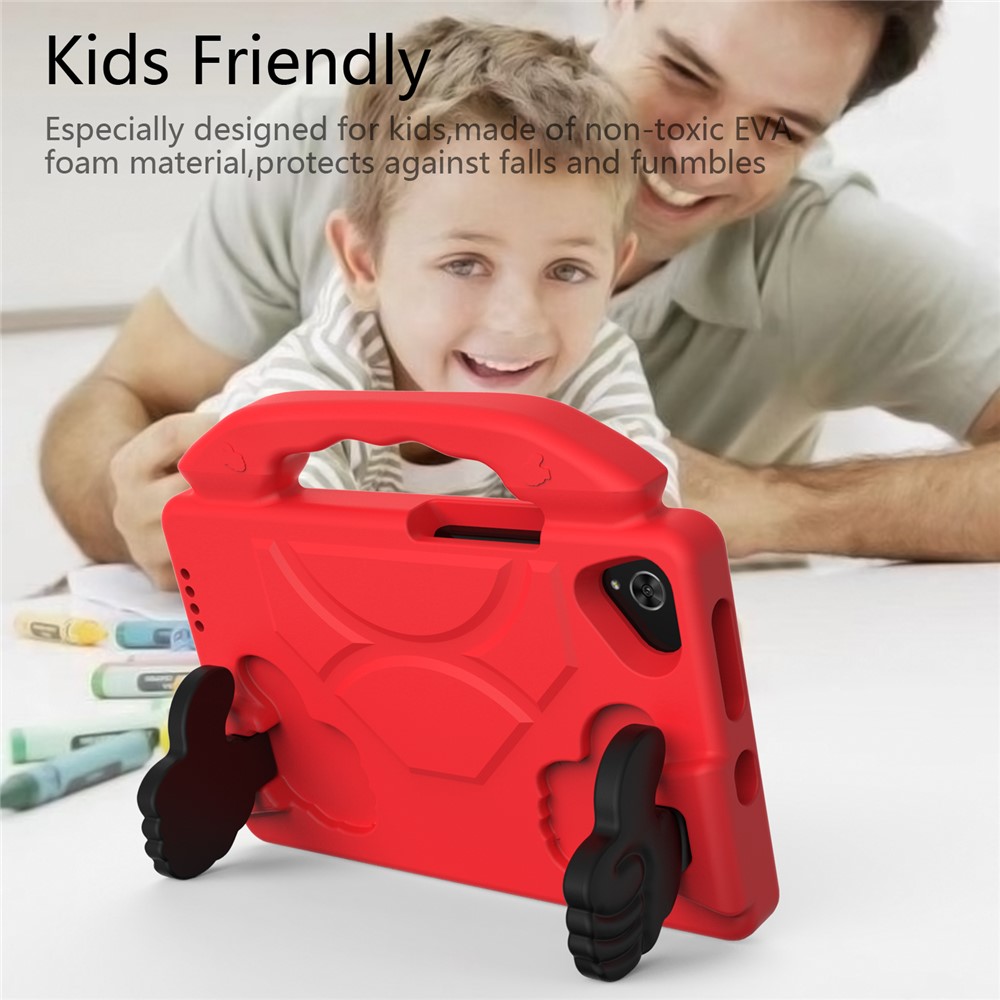 Shockproof Thumb Kickstand EVA Protective Case for Samsung Galaxy Tab A 8.0 Wi-Fi (2019) SM-T290/T295 - Red-6
