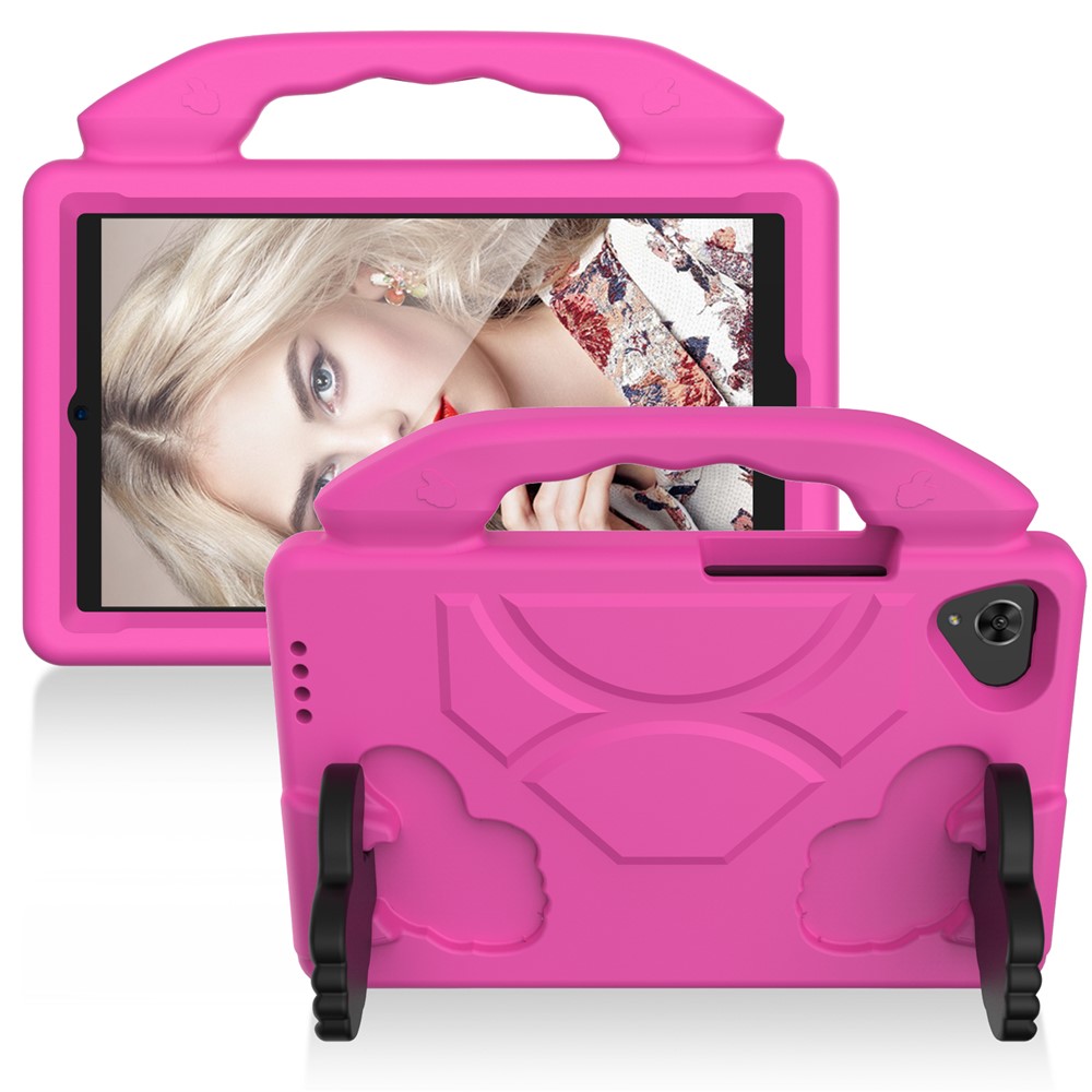 Shockproof Thumb Kickstand EVA Protective Case for Samsung Galaxy Tab A 8.0 Wi-Fi (2019) SM-T290/T295 - Rose-1