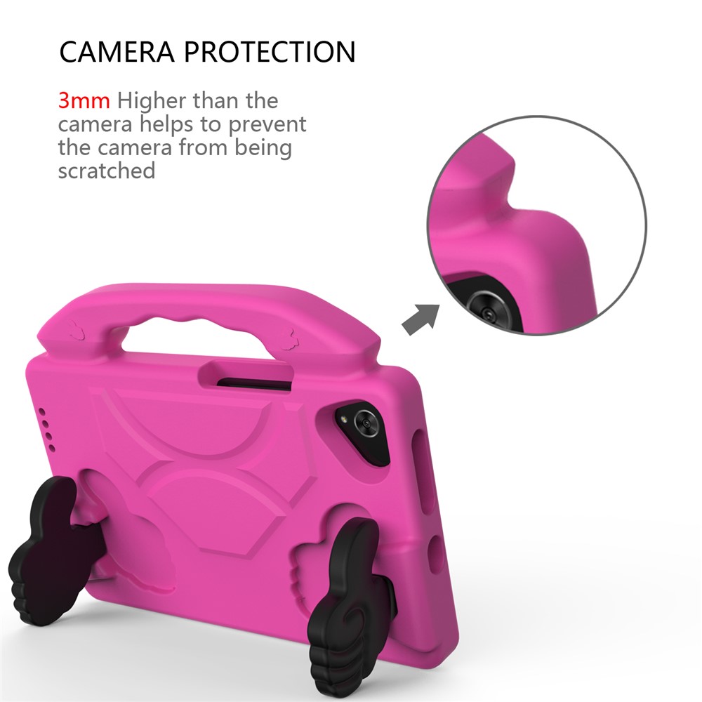 Shockproof Thumb Kickstand EVA Protective Case for Samsung Galaxy Tab A 8.0 Wi-Fi (2019) SM-T290/T295 - Rose-5