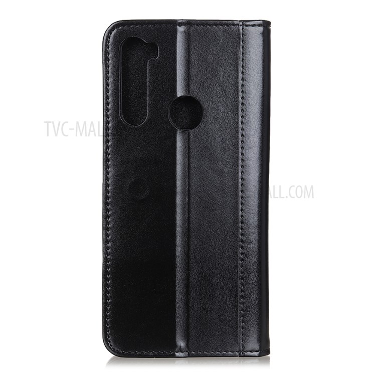 Auto-absorbed Leather Wallet Stand Case Covering for Samsung Galaxy A21 - Black-7