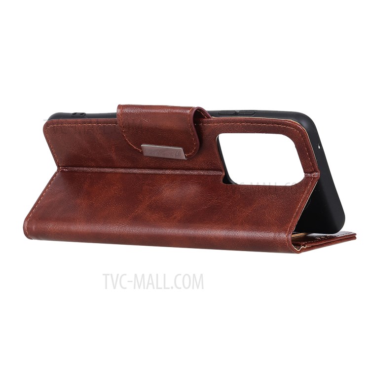 6 Card Slots Crazy Horse Leather Stand Case for Samsung Galaxy S20 Ultra - Brown-8