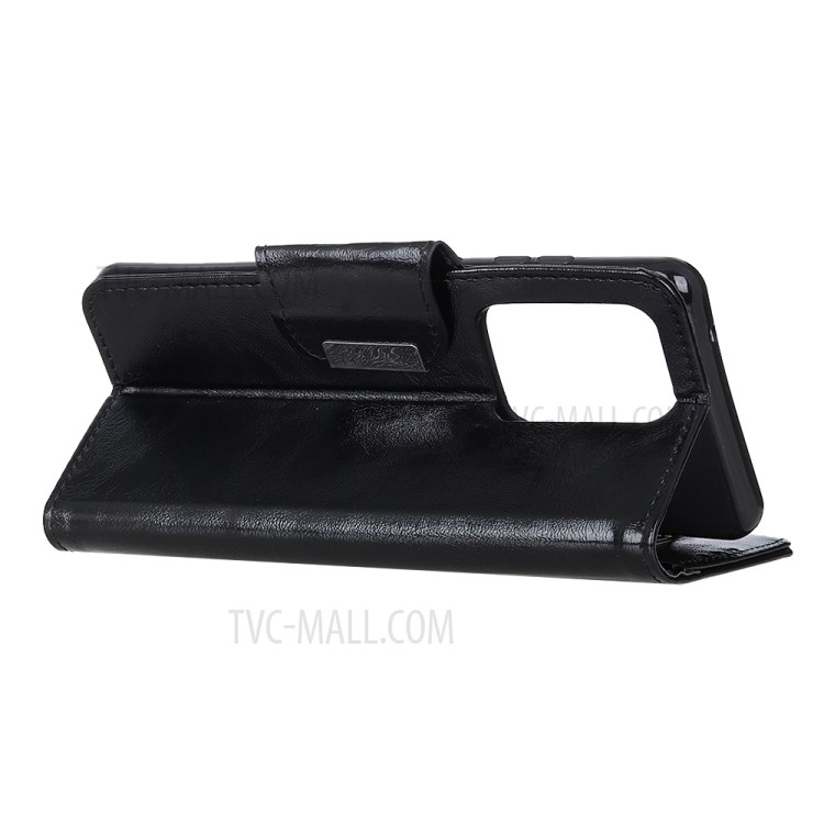 6 Card Slots Crazy Horse Leather Stand Case for Samsung Galaxy S20 Plus - Black-7