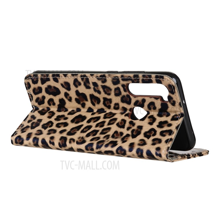 Leopard Pattern Wallet Leather Mobile Phone Case for Samsung Galaxy A21-8