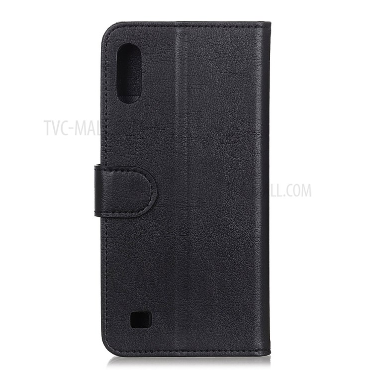 Wallet Leather Stand Case for Samsung Galaxy A01 - Black-6