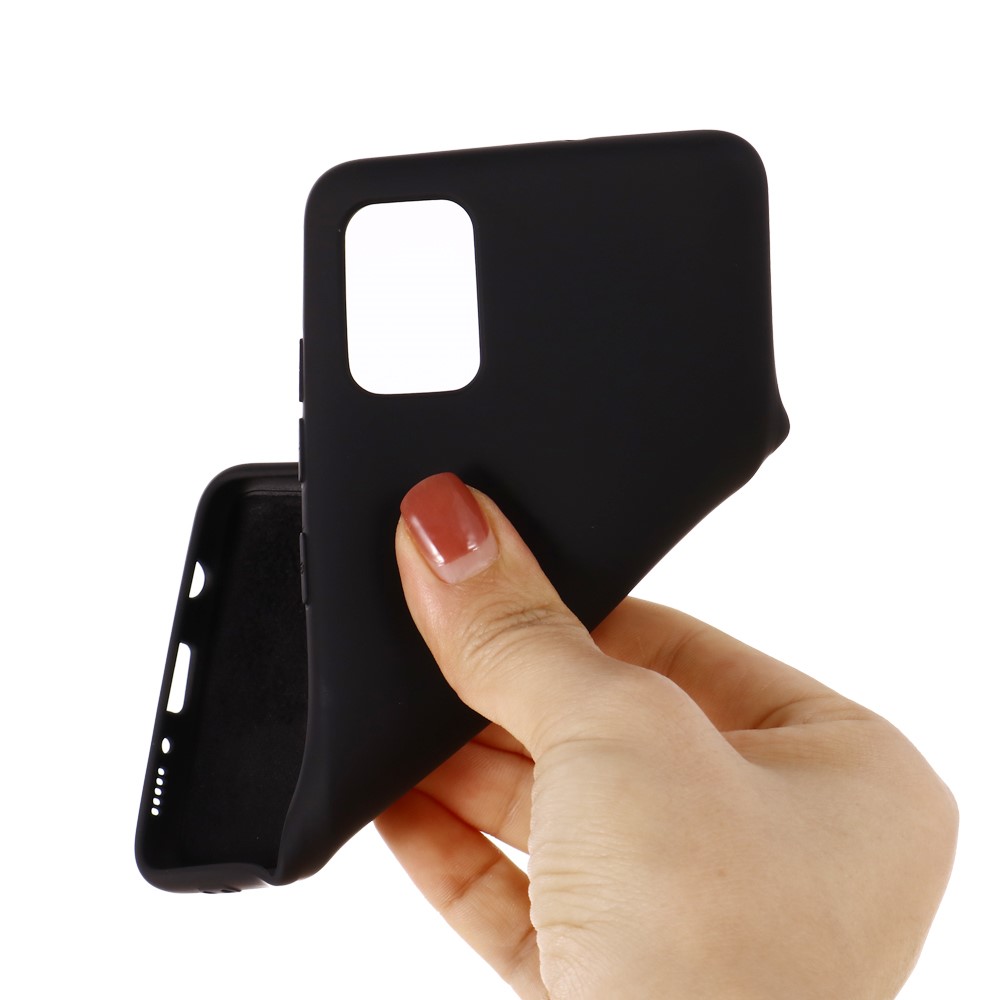 Liquid Silicone Protective Case for Samsung Galaxy A71 - Black-3