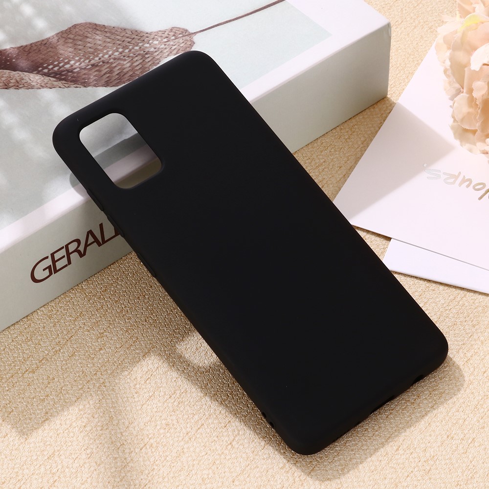 Liquid Silicone Protective Case for Samsung Galaxy A71 - Black-4