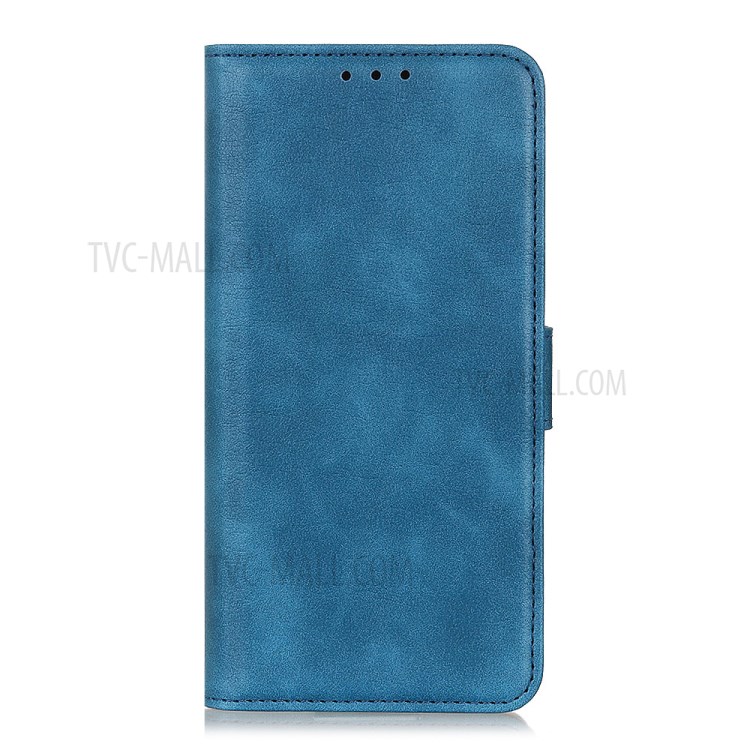 Wallet Stand PU Leather Magnetic Flip Case for Samsung Galaxy A21 - Blue-2