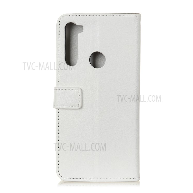 Litchi Texture Leather Cell Phone Protective Case for Samsung Galaxy A21 - White-10