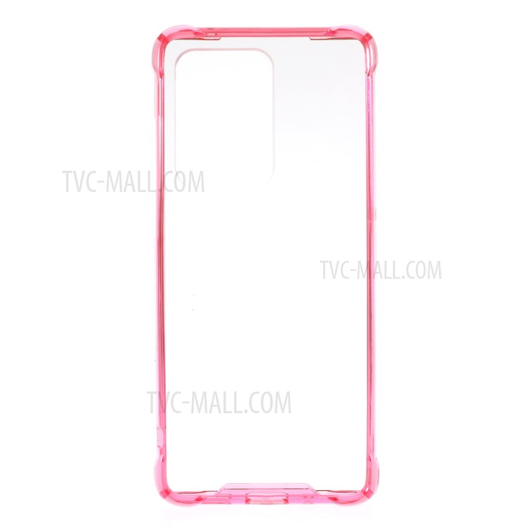 Drop-proof TPU + Acrylic Hybrid Mobile Cover for Samsung Galaxy S20 Ultra - Rose-1