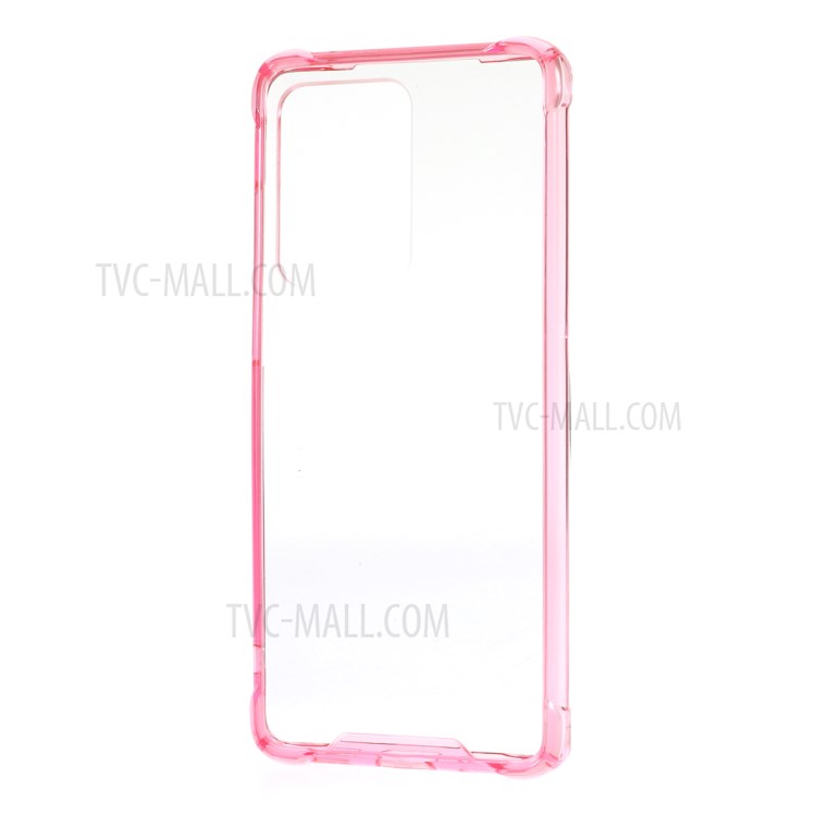 Drop-proof TPU + Acrylic Hybrid Mobile Cover for Samsung Galaxy S20 Ultra - Rose-2