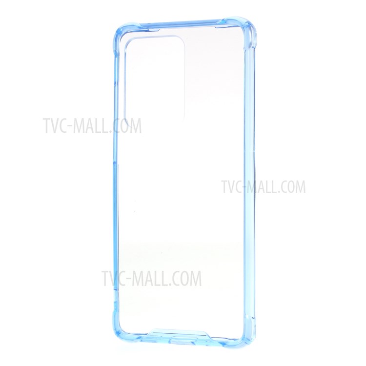 Drop-proof TPU + Acrylic Hybrid Mobile Cover for Samsung Galaxy S20 Ultra - Blue-2