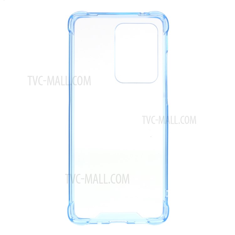 Drop-proof TPU + Acrylic Hybrid Mobile Cover for Samsung Galaxy S20 Ultra - Blue-3