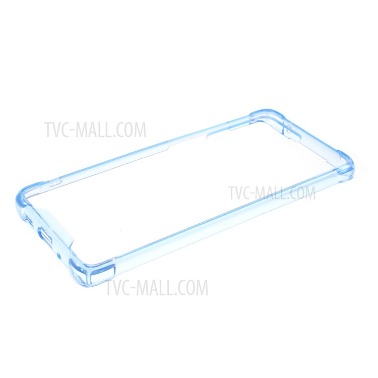 Drop-proof TPU + Acrylic Hybrid Mobile Cover for Samsung Galaxy S20 Ultra - Blue-4