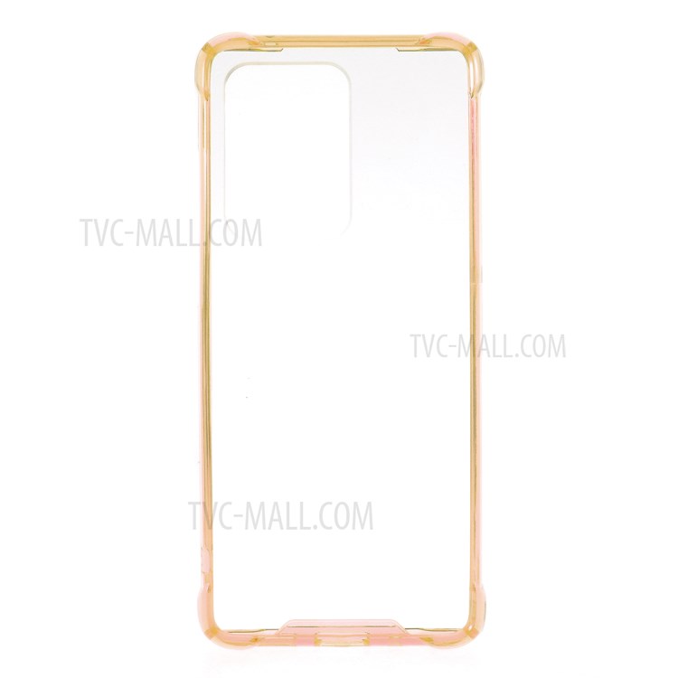 Drop-proof TPU + Acrylic Hybrid Mobile Cover for Samsung Galaxy S20 Ultra - Gold-1