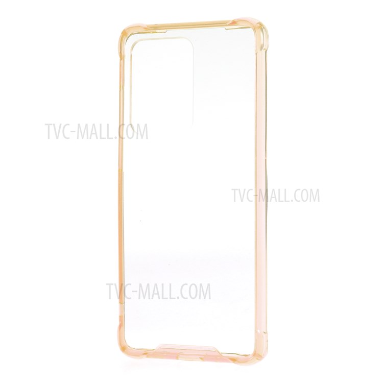 Drop-proof TPU + Acrylic Hybrid Mobile Cover for Samsung Galaxy S20 Ultra - Gold-2
