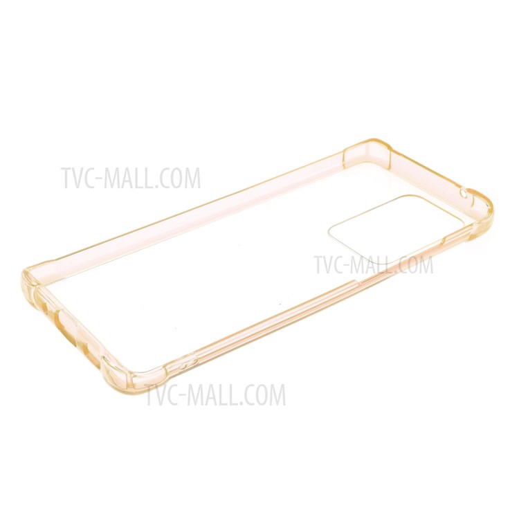 Drop-proof TPU + Acrylic Hybrid Mobile Cover for Samsung Galaxy S20 Ultra - Gold-5