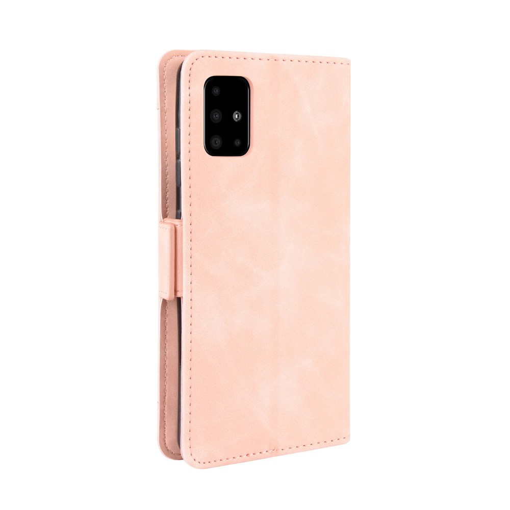 Wallet Stand Flip Leather Phone Shell for Samsung Galaxy A81 / Note 10 Lite - Rose Gold-4