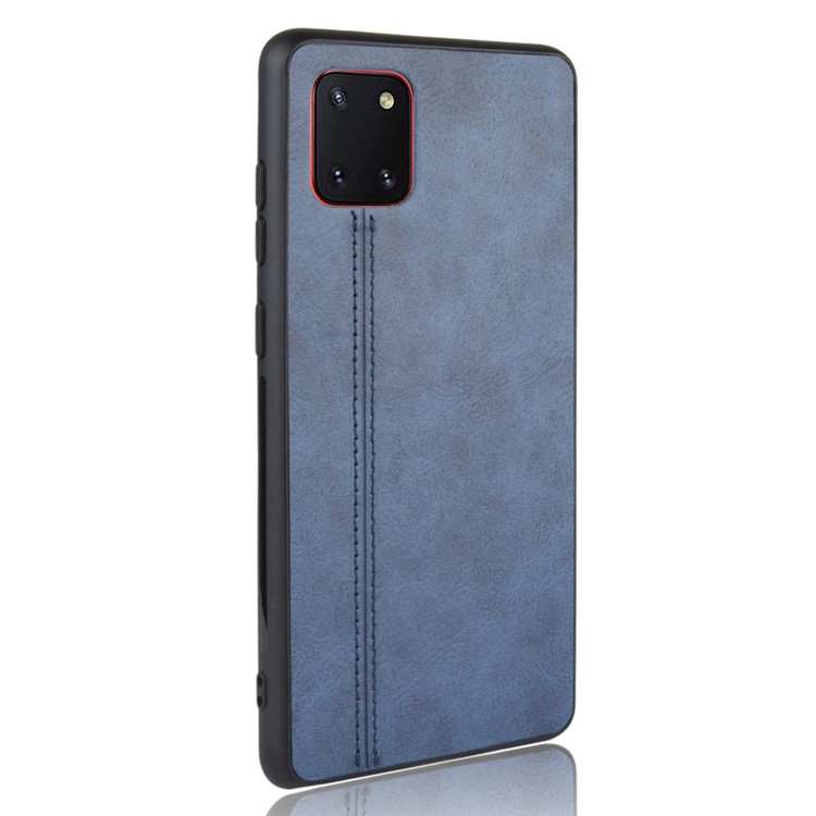 PU Leather Coated PC + TPU Cell Phone Cover Casing for Samsung Galaxy A81/Note 10 Lite/M60S - Blue-4