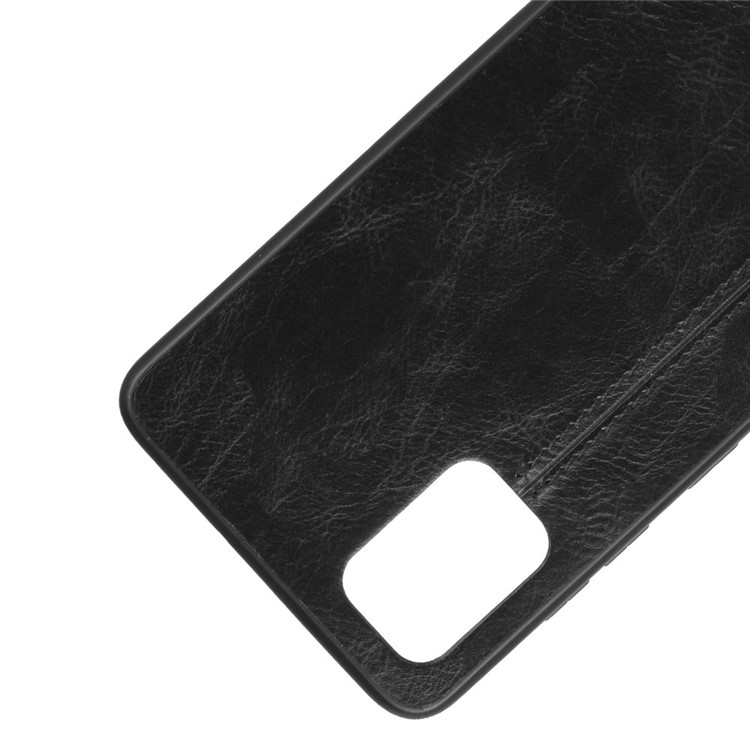 Couro PU Revestido PC + TPU Caixa Tampa Do Telefone Móvel Para Samsung Galaxy S20 Ultra-/ S11 Mais - Preto-2