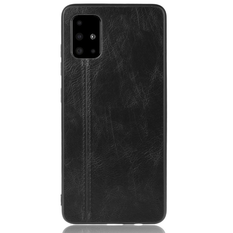 PU Leather Coated PC + TPU Mobile Phone Cover Casing for Samsung Galaxy S20 Ultra/S11 Plus - Black-3