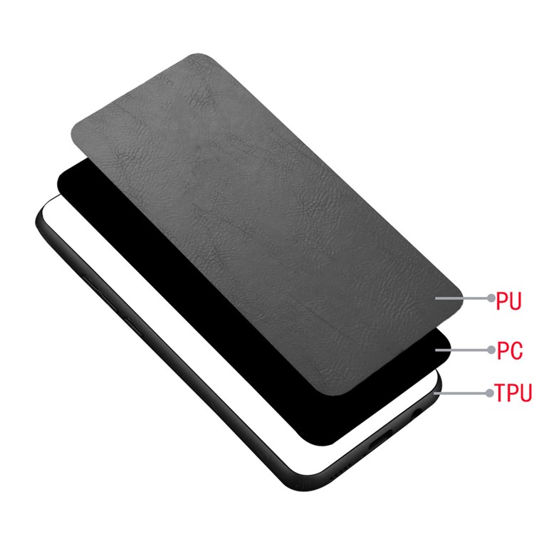 PU Leather Coated PC + TPU Mobile Phone Cover Casing for Samsung Galaxy S20 Ultra/S11 Plus - Black-6