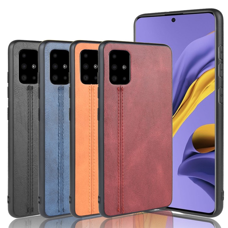 Couro PU Revestido PC + TPU Caixa Tampa Do Telefone Móvel Para Samsung Galaxy S20 Ultra-/ S11 Mais - Preto-9