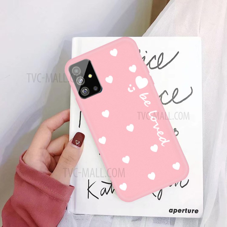 Smile Heart Skin Matte TPU Casing for Samsung Galaxy S20 Plus - Pink-2